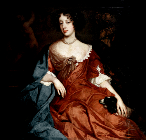  Oil painting on canvas, of Queen Mary of Modena (1658-1718) by studio of Sir Peter Lely (Soest 1618