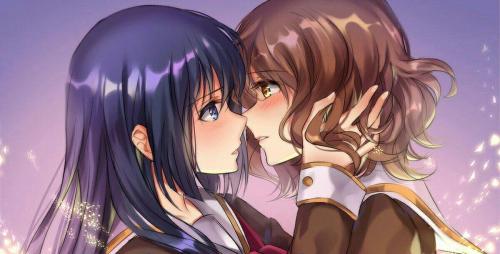 ✧･ﾟ: *✧ About to kiss ✧ *:･ﾟ✧♡ Characters ♡ : Reina Kousaka ♥ Kumiko Oumae♢ Anime ♢ : Hibike! Euphon