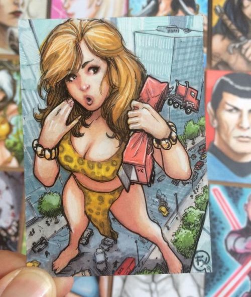 « Giganta » from @dccomics Ink and markers @art_of_effix (Commission) sketchcard#giganta #dccomics #