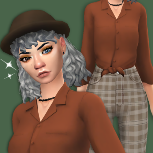 sondescent: a lil lookbook for u :)hat | eyeshadow | top | trousers 