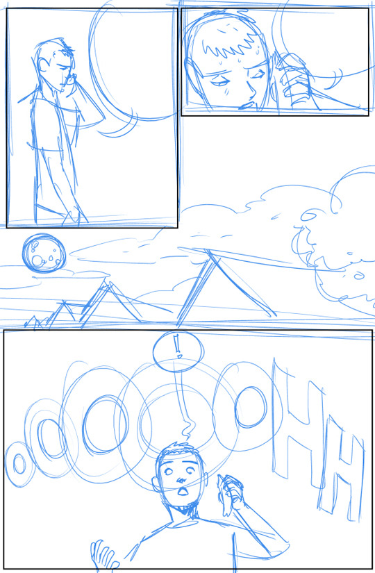 Here’s a werewoman comic I started sketching back in 2012. The idea eventually