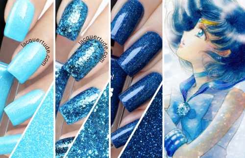 sailorfailures:Sailor Moon Nail Palettes feat. Picture PolishI love the Australian nailpolish brand 