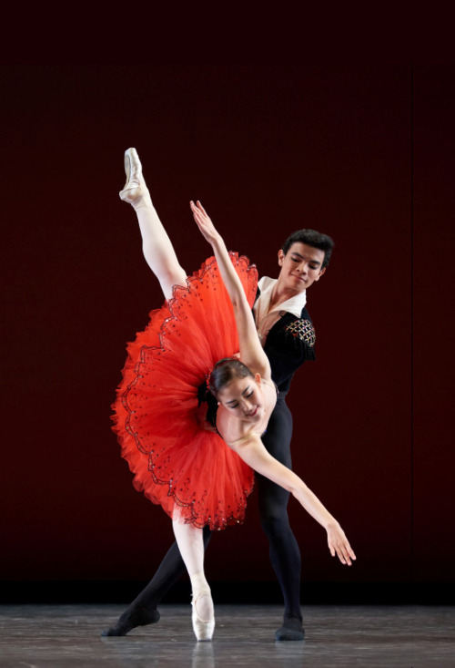 Wona Park and David Preciado in a pas de deux from Tomasson/Possokhov’s Don Quixote, San Francisco B