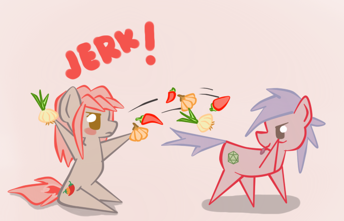 ask-yuta-wuta-ponies:  askchilimod:  Chilimod: I taste delicious you dumb jerk! 