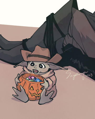 Dinluke (+Grogu) Commission 🥰