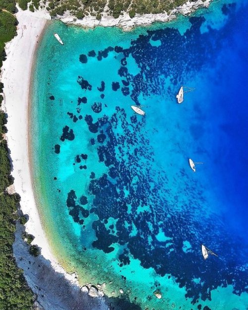 Atokos island, Northern Echinades, Greece. This little piece of paradise is around 7 nautical miles 