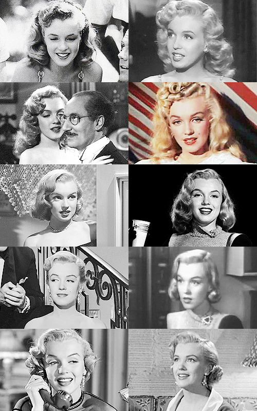 clarabows:  Marilyn Monroe’s entire filmography | 1948 - 1962. 