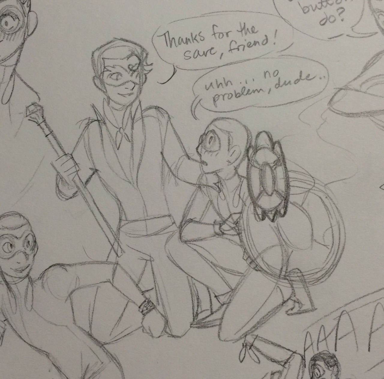 daughterofthestars08:  I drew an entire page of kids with miraculouses interacting