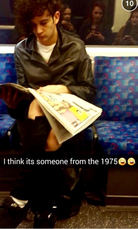 slendergraspongrammar:  Matthew on the tube
