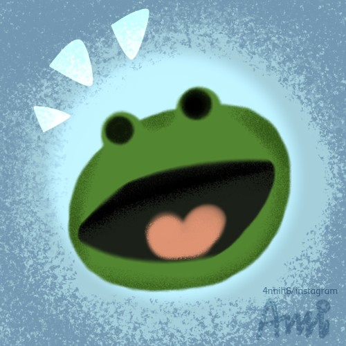 sometimes euphoria can be found in drawing a frog