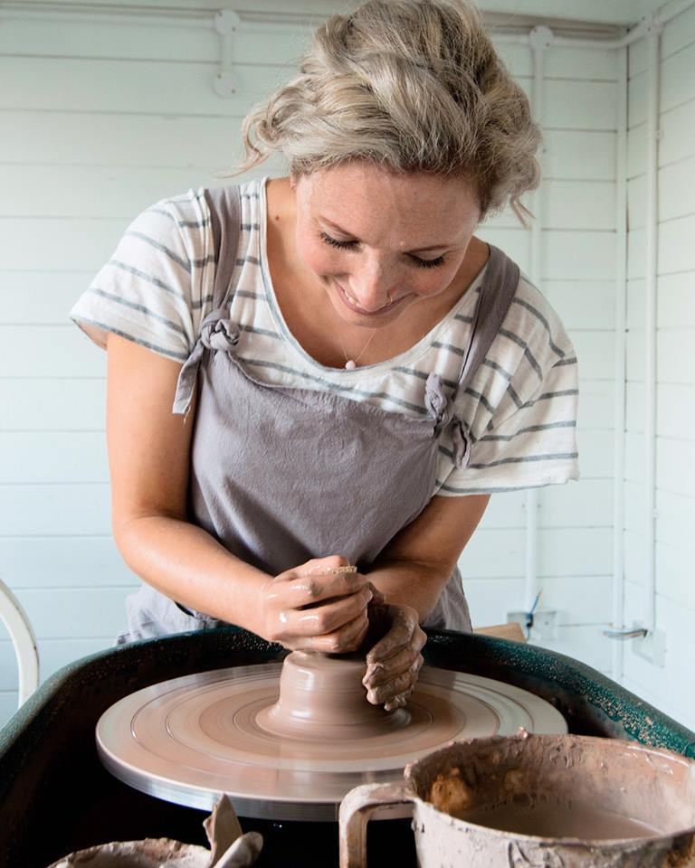 Interview with Kara Leigh Ford
Tell us a little about yourself.
I’m Kara, I live and work in Somerset, South West England. I am a full time potter making tableware and art from my studio at the bottom of my garden. My work is inspired by the textures...