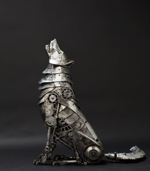 steampunktendencies:    Mechanical Wolf by adult photos