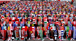 kemlyn:  Scarves donated by football fans