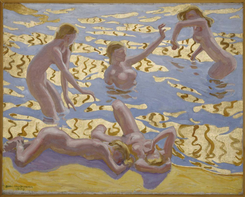 artemisdreaming: Aallottaret (spirits of the waves), 1909 Akseli Gallen-Kallela (Finnish, 1865&ndash