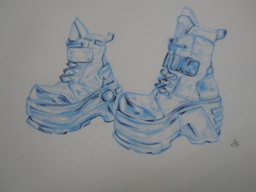 I drew the cyber punk shoes of my dreams