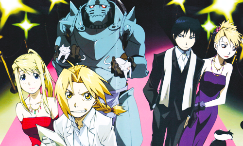 roymaes:  Filming → Awards Ceremony → After-PartyAU where FMA is a popular TV show and all the characters are actors. 