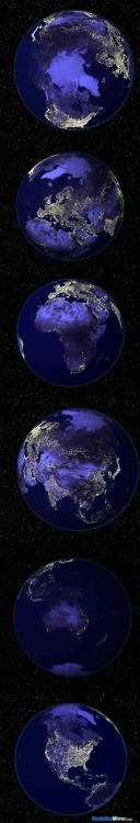 Earth at night … gorgeous !