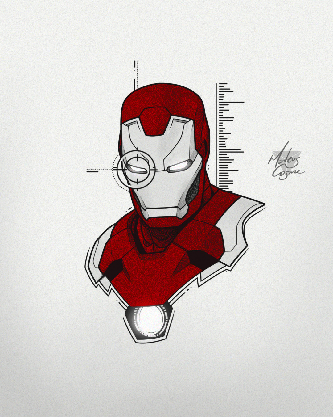 Shoulder Fantasy Ironman Tattoo by SH TH