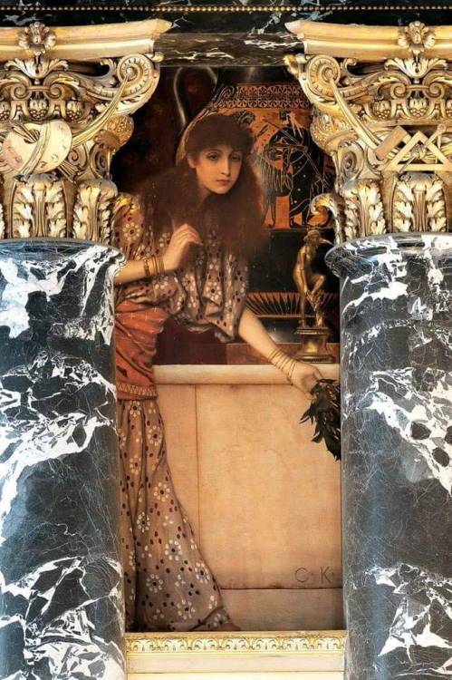 centuriespast:The Girl from Tanagra (Ancient Greece), 1890Gustav Klimt, 1862–1918. Austrian