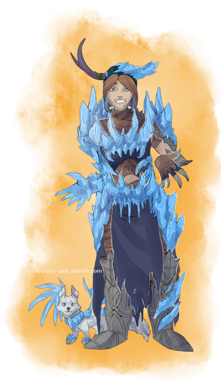 sapphire-gale:  Click to fullview them! It’s that time of year again! Gaius is “dressed up” as a Flame Legion Shaman (aka the one time of year he can walk around in his uniform without being attacked), Keros is going as a Branded/the Dragonbrand,