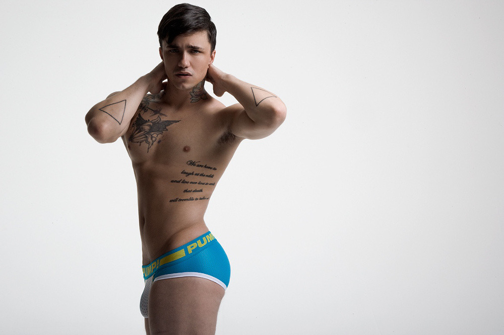 vocla:♥ New PUMP Underwear photo-shoot featuring Jake Bass and Marc Andre Lapare