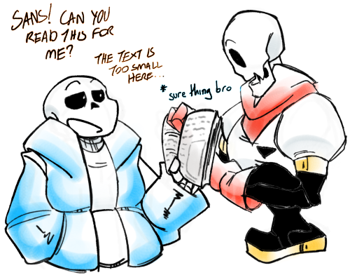 cloudcreates:um! personal papyrus headcanon. having no pupils means he cant actually see very well