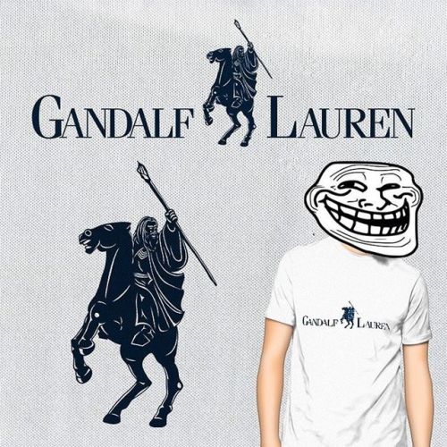 Nothing says “classy” like a t-shirt by Gandalf Lauren… Get it at Qwertee today! https:/