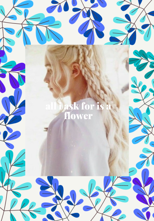 etherealdany:Favorite Character Meme: ✰ [¼] Relationships: Jon Snow/Daenerys Targaryen↳” A blue flow