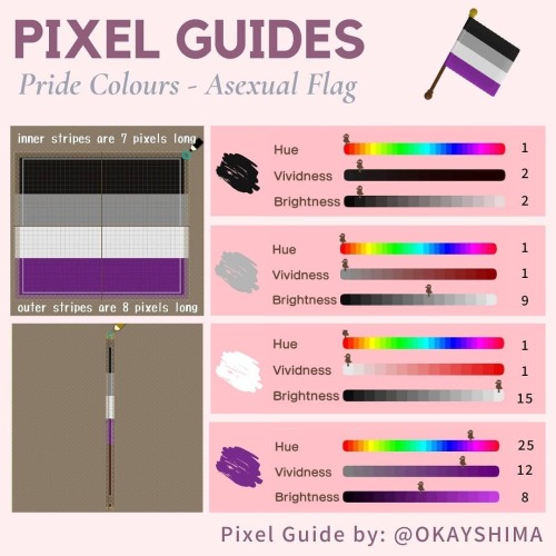 pride handheld flags pixel guides ✨