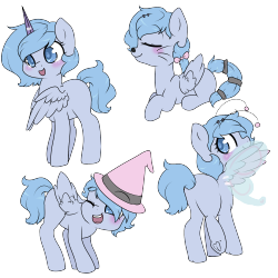 Askbubblepop:  Bubble Tried On Many Costumes, Including Princess Luna, A Kitty, A