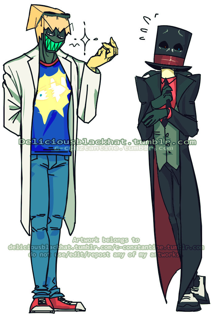 deliciousblackhat:  BLACK HAT AND FLUG SWAPS STYLES!Request from my sister: “Exchange