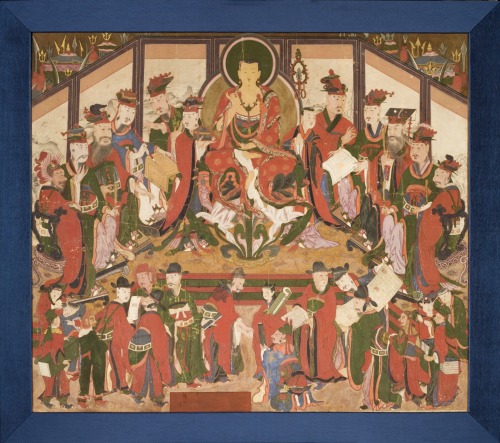 Bodhisattva Jijang (Kshitigarbha) and the Ten Kings of Hell, unknown Korean artist, 1841   