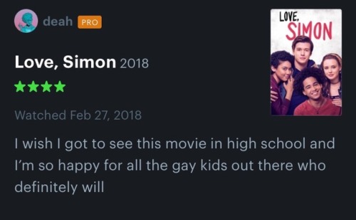 chrisandfem:some of my favorite reviews of Love, Simon (2018) so far