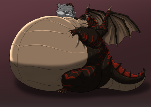 dragon-noms:  Black Dragon Vore Spotlight SFW version for @caractacusiv!  Tongue Free Fall Coloured - by danza    Caught Kitty - by NummyNumz    Taking a Dip - Part Two - by Tartii    Commission - Kazul the Dragon - by Kalida    Let me fix that for you.