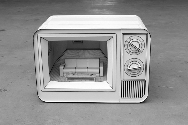 wacky-thoughts:  Papercraft Dioramas Inside Papercraft Electronics by Kevin LCK 