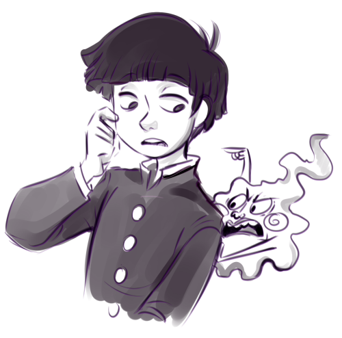 I’ve been wanting to do some drawings of Mob for quite some time.  :)