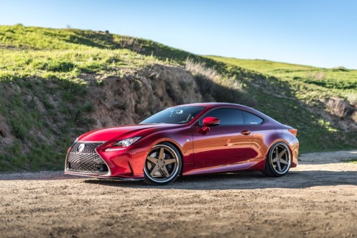 2016 Lexus RC200t F-Sport Fitted on 20″ Staggered BD11′s in a Bronze w/ a Chrome SS LipI