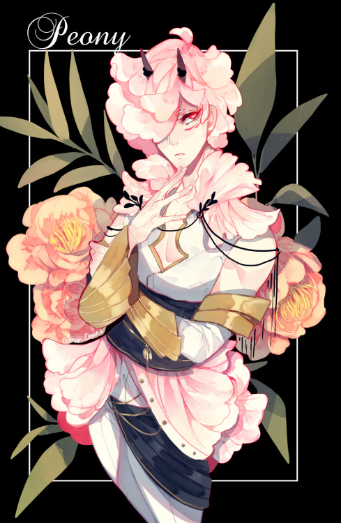 crimson-chains:A Peony man! :DI really like how this turned out ^w^