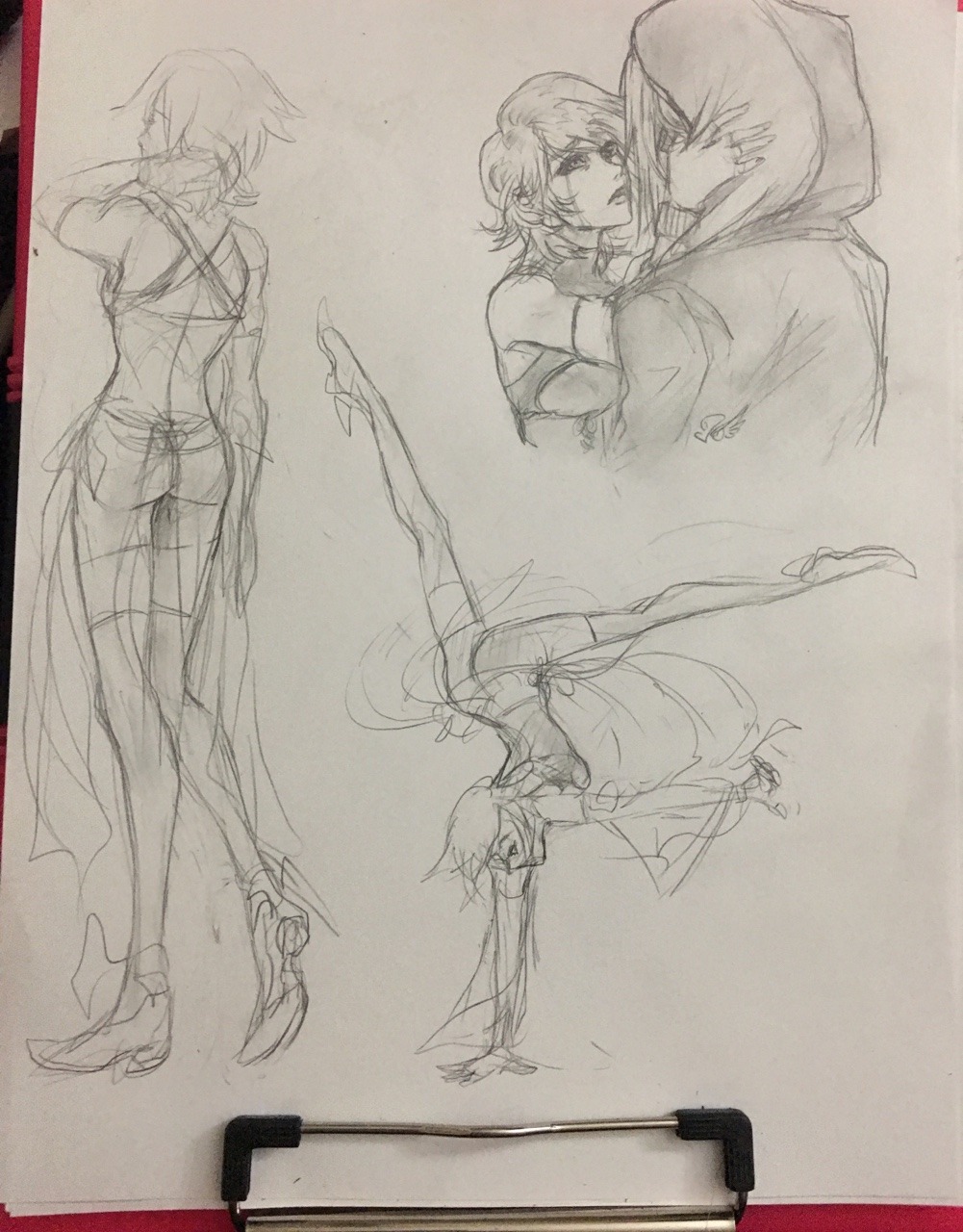 kingdomsaurushearts:  Aqua figure sketches.  And the lil… Xemqua up in the corner