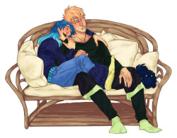 juls-art:  2. Cuddling Somewhere u vu 