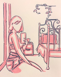 ismaelguerrier: Bedroom #1 (Color pencil on paper) Instagram: ismael.guerrier.art 