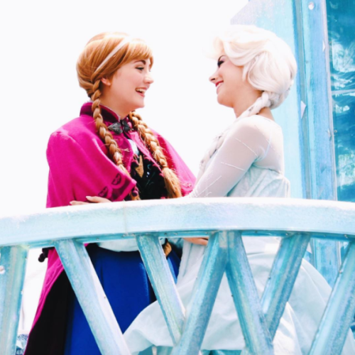 disney-facecharacters - Anna and Elsa dropofgoldensun_