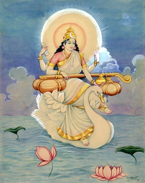 hinducosmos:Saraswati (via Twitter: Gita Press, Gorakhpur, India)