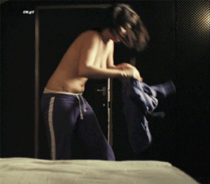 10tripledeuce:Gemma strips down from her sexy lingerie for a hot climactic sex scene