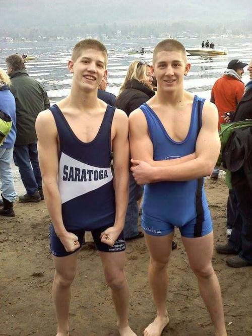 wrestlerboy113:  allofthelycra:  Follow me for more hot guys in lycra, spandex, and other sports gear  Hot wrestlers 