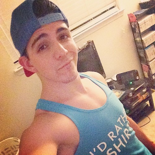 deejosephtee:  I was ready to #party #gayboy #brotank #summernights #backwardscap #trophyboy #gay #kirby #wiiu #gaygamer #fitlife #idratherbeshirtless #halfsmile 