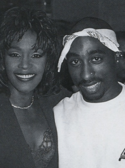 ultrahipdonthopthings:  Whitney Houston &amp; 2Pac: At the release party of the “Waiting To Exhale” soundtrack, Los Angeles, California, November 14, 1995.  Whitney Houston fucked everybody i mean everybody