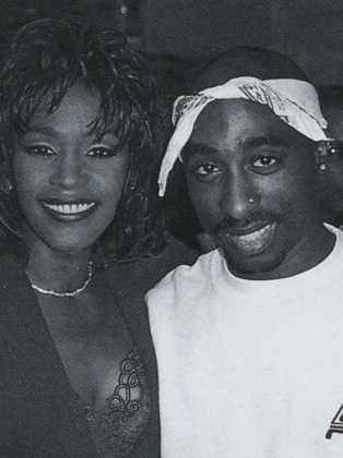 ultrahipdonthopthings:  Whitney Houston & 2Pac: At the release party of the “Waiting To Exhale” soundtrack, Los Angeles, California, November 14, 1995.  Whitney Houston fucked everybody i mean everybody