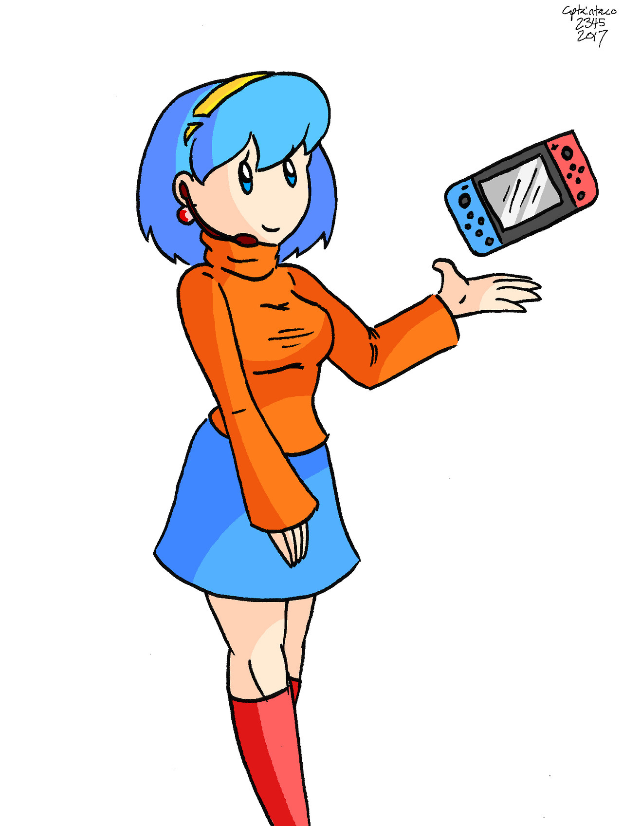 Amelia N, Nintendo’s UI mascot for the Switch. I’ve done some NSFW fanart of