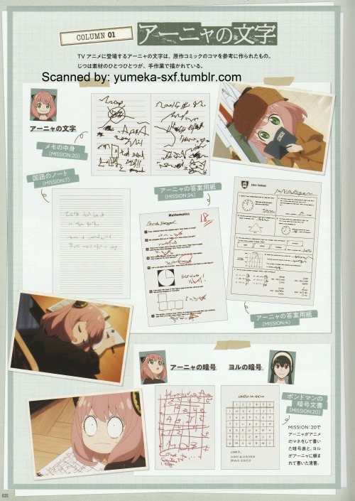 Spy X Family Animation Art Book Scans - Part 2